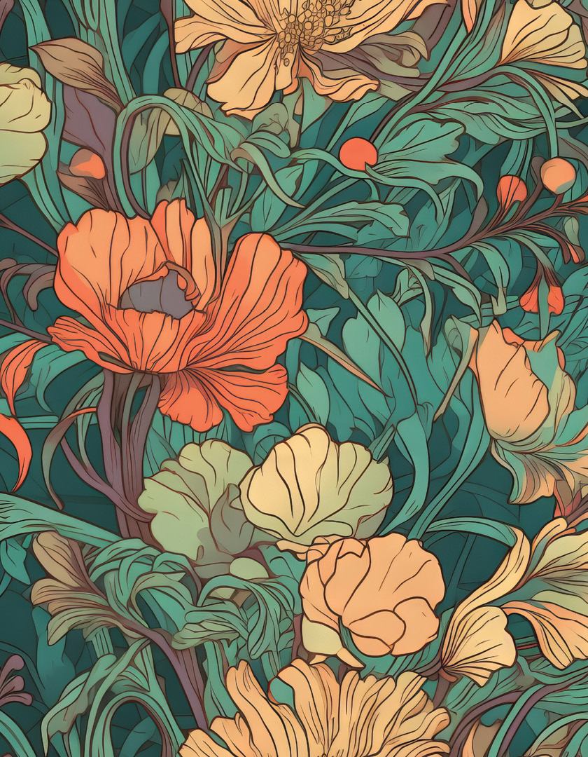 A colorful flower arrangement with a variety of flowers, including a prominent orange flower.

AI generated content